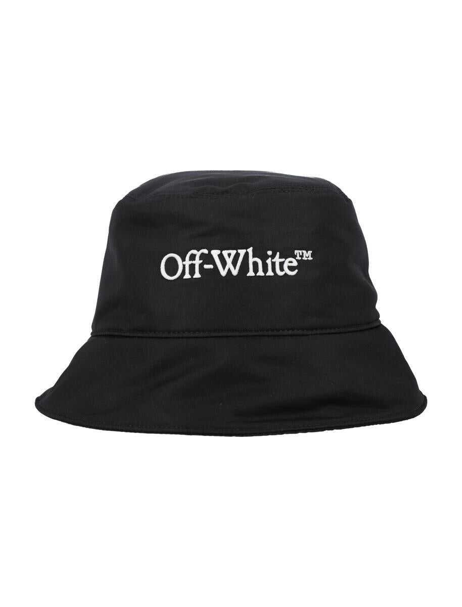 Off-White OFF-WHITE BOOKISH NYL BUCKET HAT BLACK WHITE BLACK