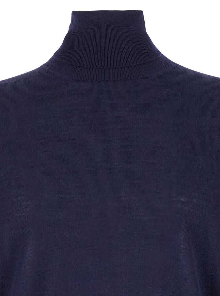 Topuri PLAIN Girocollo In 100 Merinos BLUE Barbati (BM 11367206) 3