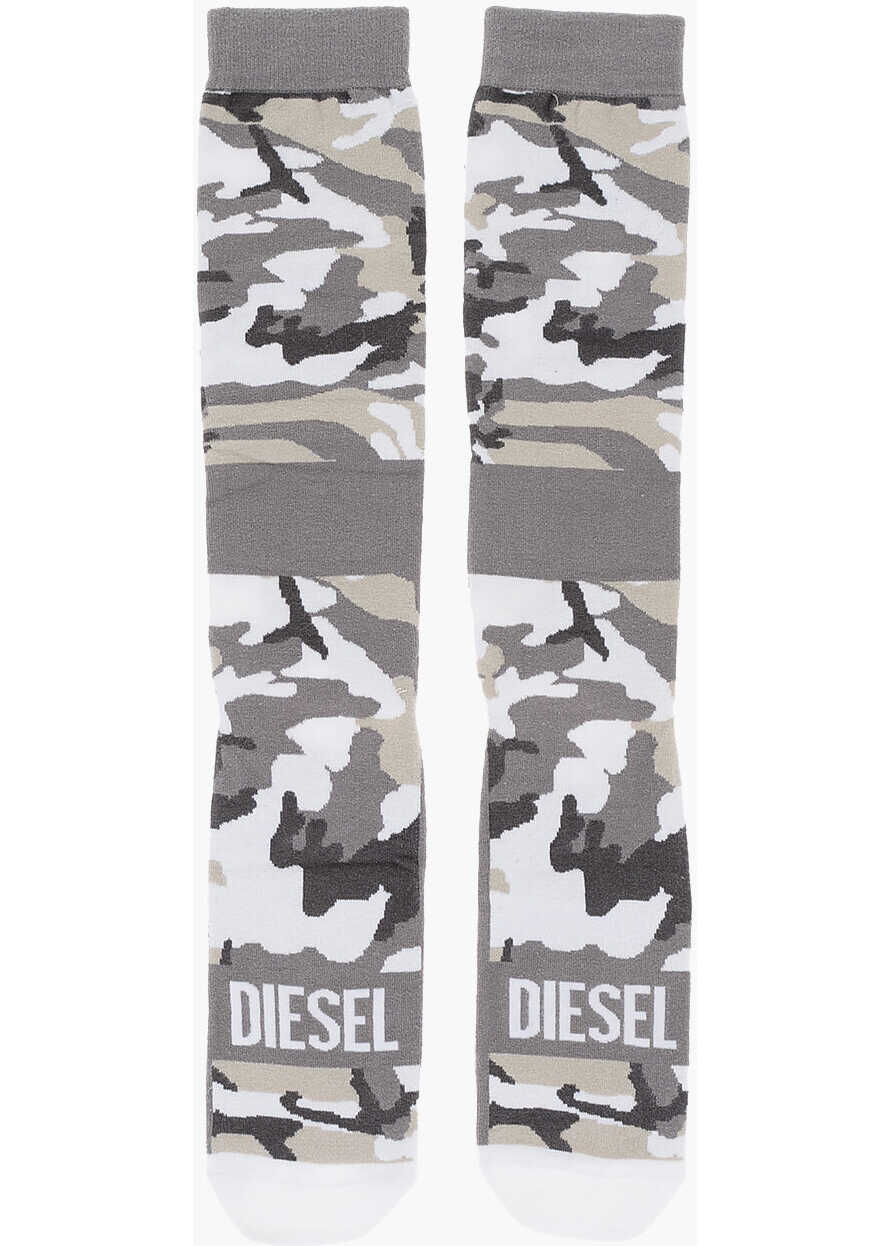 Diesel Camouflage Skm Long Socks Gray
