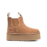 Bocanci UGG 'Neumel' Brown Ankle Boots With Platform In Suede Leather