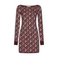 Rochii Moon Diamant Knit Jacquard Mini Dress Femei