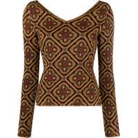 Pulovere casual Jacquard Fabric Jumper Femei