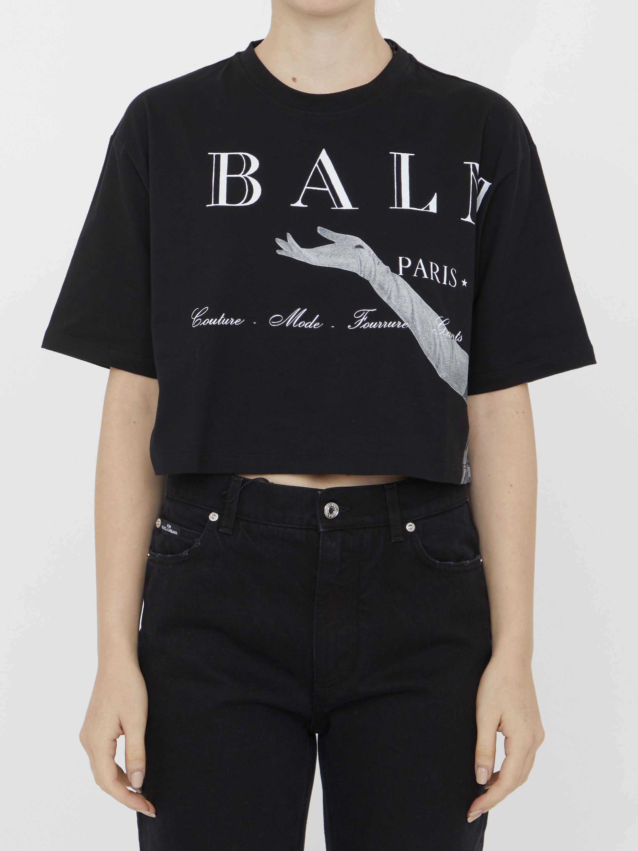 Balmain Jolie Madame T-Shirt BLACK