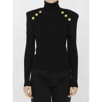 Pulovere casual Buttoned Turtleneck Femei