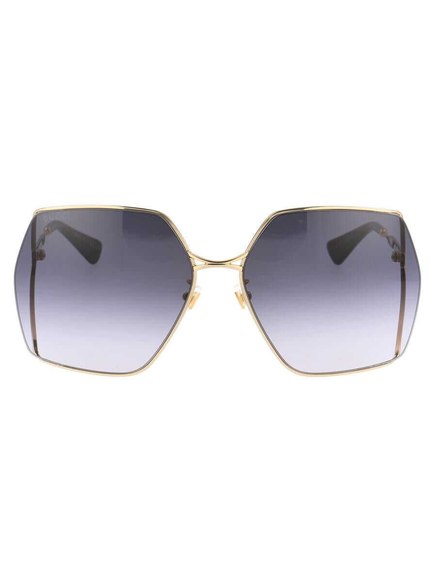 Gucci Gucci SUNGLASSES 001 GOLD GOLD GREY