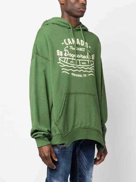 Bluze de trening DSQUARED2 Sweatshirt With Logo GREEN Barbati (BM 11392154) 3