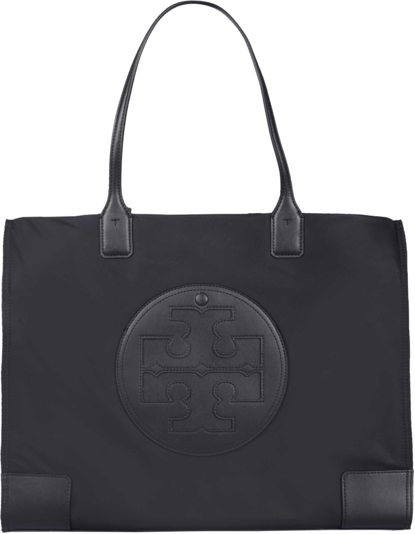 Tory Burch Ella Large Tote Bag BLACK