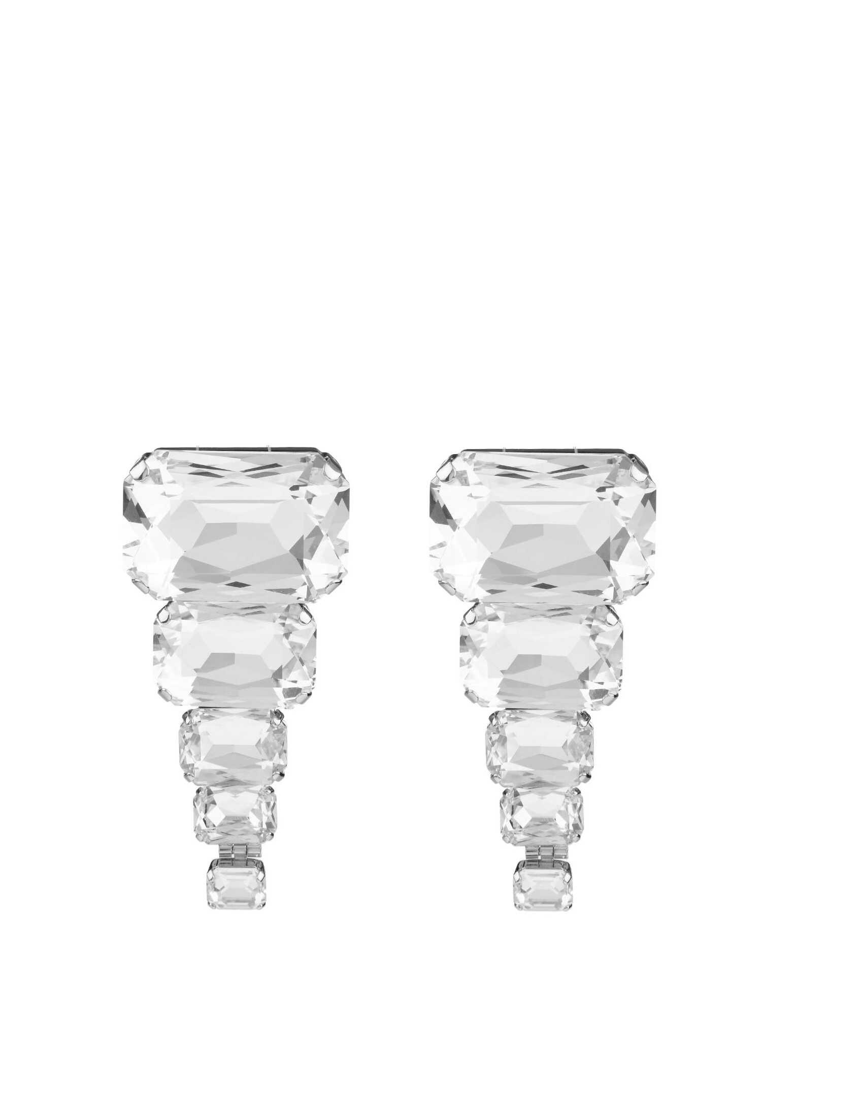 Balmain Balmain xl earrings in octagonal crystals N/A