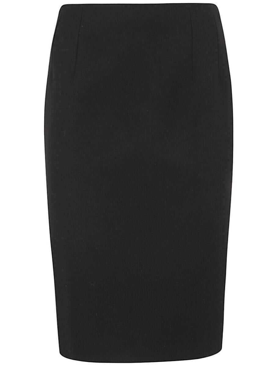 Versace VERSACE SKIRT GRAIN DE POUDRE WOOL FABRIC CLOTHING Black