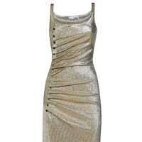 Imbracaminte RABANNE Dama - Rochii RABANNE Rabanne Long Dress Gold Femei (BM 11407220) - B-mall.ro