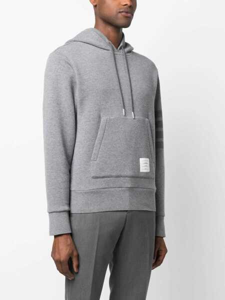 Bluze de trening Thom Browne Thom Browne Knitted Hoodie GREY Barbati (BM 11410859) 3