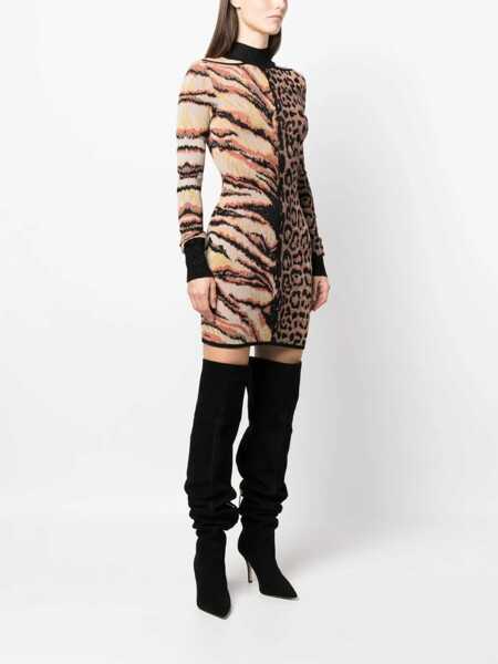 Rochii casual Roberto Cavalli Mini Dress BROWN Femei (BM 11412458) 3