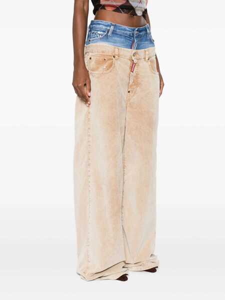 Pantaloni casual DSQUARED2 DSQUARED2 Twin Pack Pants Beige Femei (BM 11415323) 3