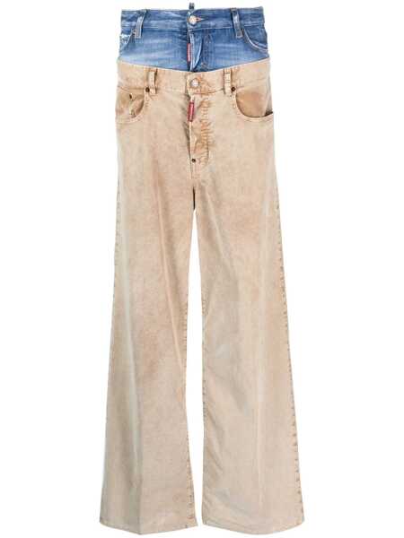Pantaloni casual DSQUARED2 DSQUARED2 Twin Pack Pants Beige Femei (BM 11415323) 1