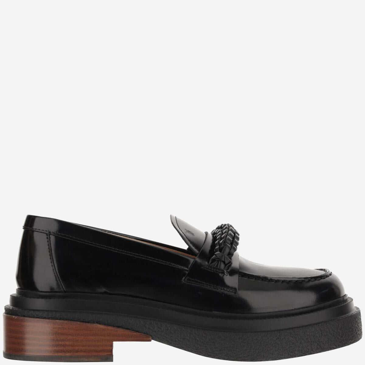 Poze TOD'S TOD'S LEATHER LOAFERS WITH WEAVE Nero