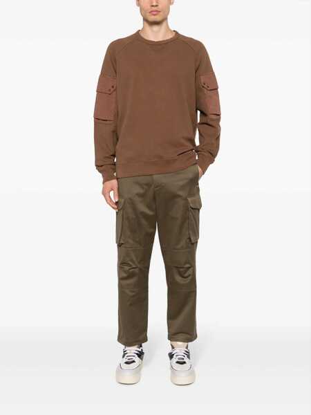 Bluze de trening TEN C Sweatshirt With Logo BROWN Barbati (BM 11420588) 2