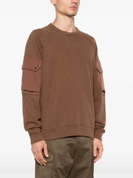 Bluze de trening TEN C Sweatshirt With Logo BROWN Barbati (BM 11420588) 3