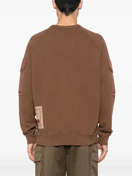 Bluze de trening TEN C Sweatshirt With Logo BROWN Barbati (BM 11420588) 4
