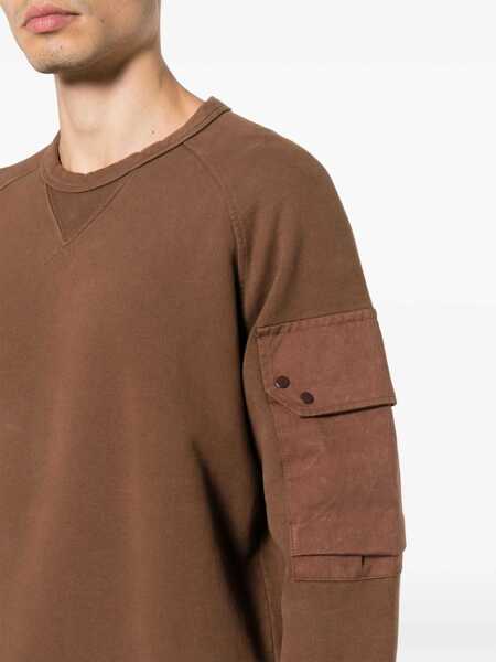 Bluze de trening TEN C Sweatshirt With Logo BROWN Barbati (BM 11420588) 5