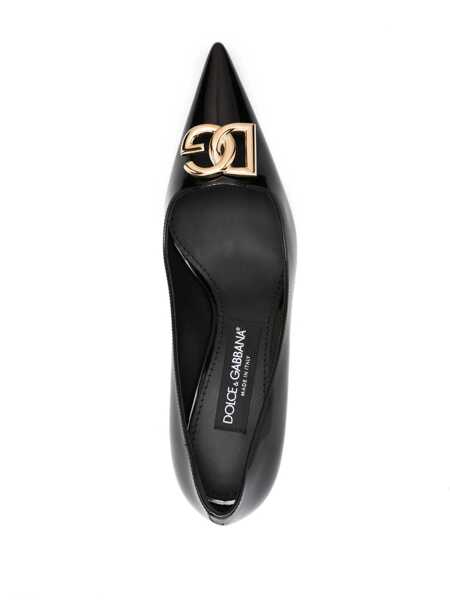 Pantofi cu toc Dolce & Gabbana Dolce & Gabbana Leather Pointy-Toe Pumps Black Femei (BM 11425328) 4