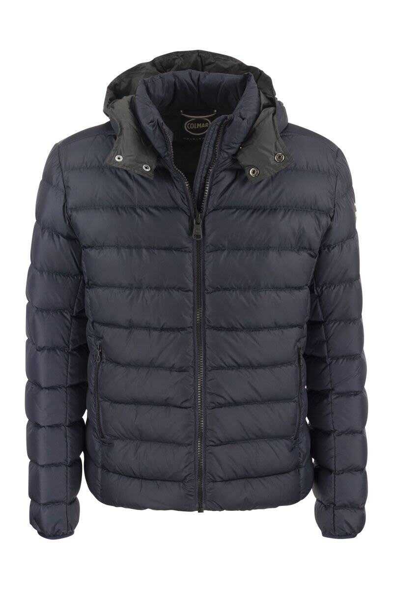 COLMAR ORIGINALS COLMAR E-CONCRETE - Down jacket with detachable hood MARINE BLUE