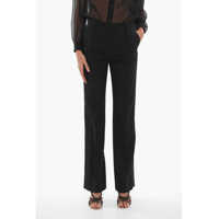 Pantaloni casual Loose Fit Pants Satin Bands Femei