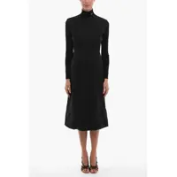 Rochii lungi Wool Long Sleeved Dress Femei