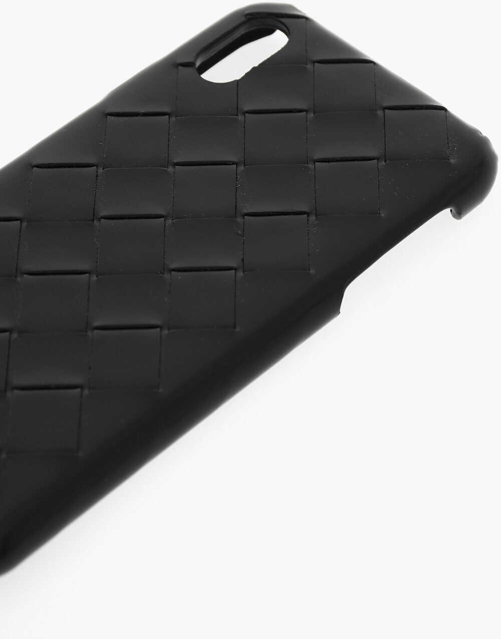 Huse mobil & tablete Bottega Veneta Woven Leather I Phone Xs Max Case Black Barbati (BM 11436887) 2