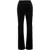 Saint Laurent Velvet Loose Fit Pants Black
