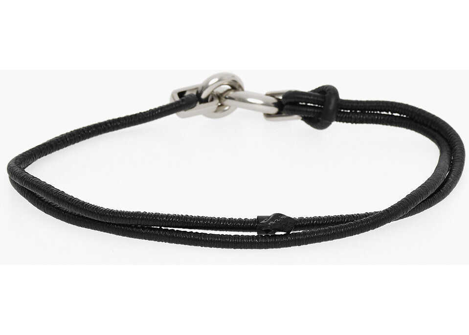 Curele Bottega Veneta Leather Double Belt With Metal Closure 10Mm Black Femei (BM 11437475) 2