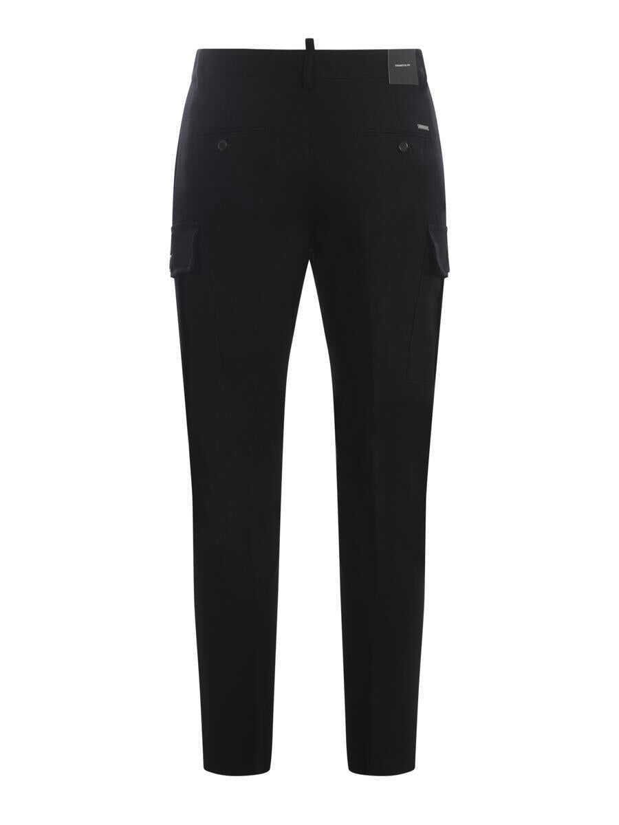 Pantaloni DSQUARED2 DSQUARED2 Trousers  Black Barbati (BM 11442248) 3