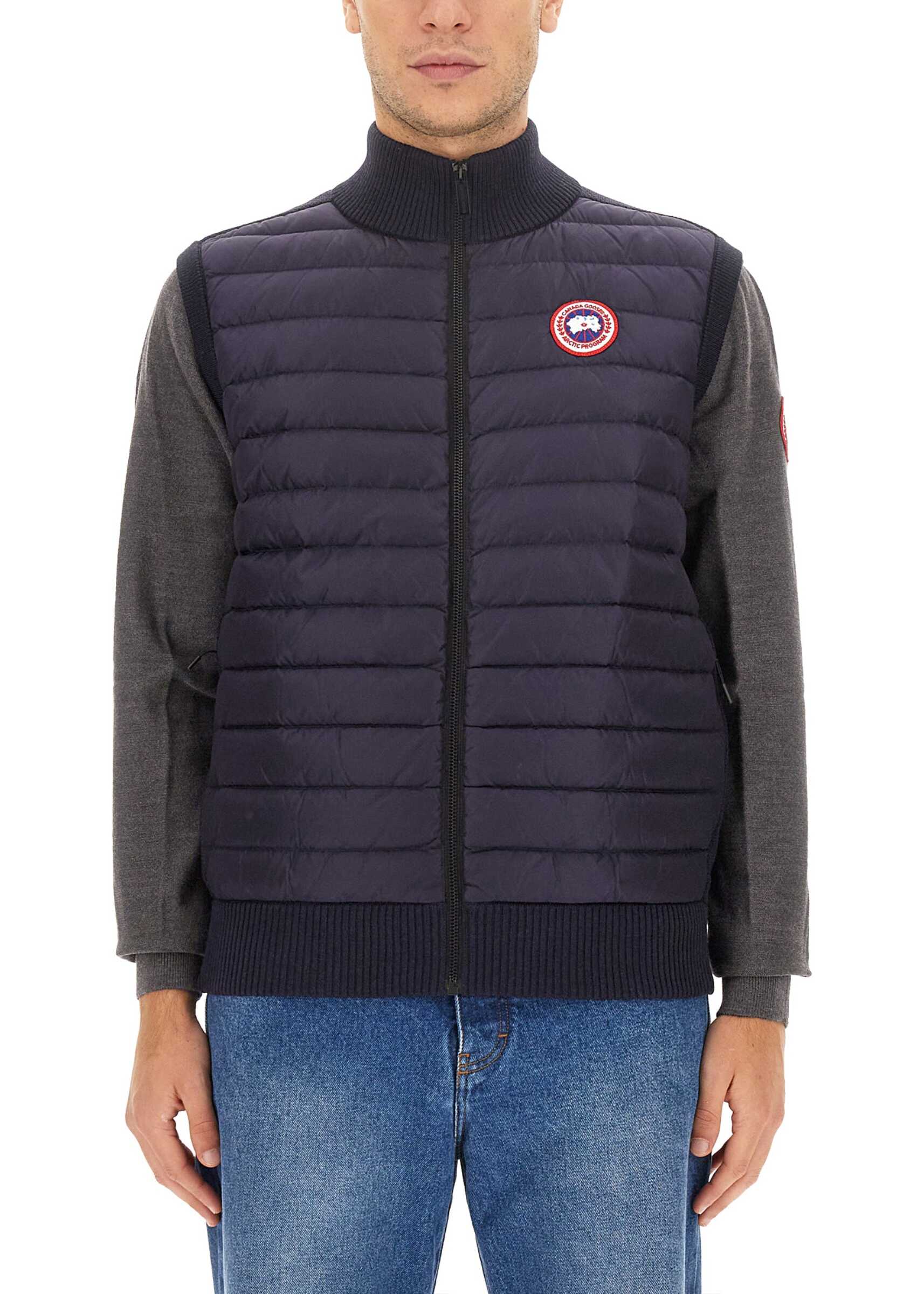 CANADA GOOSE Vests With Logo BLUE b-mall.ro