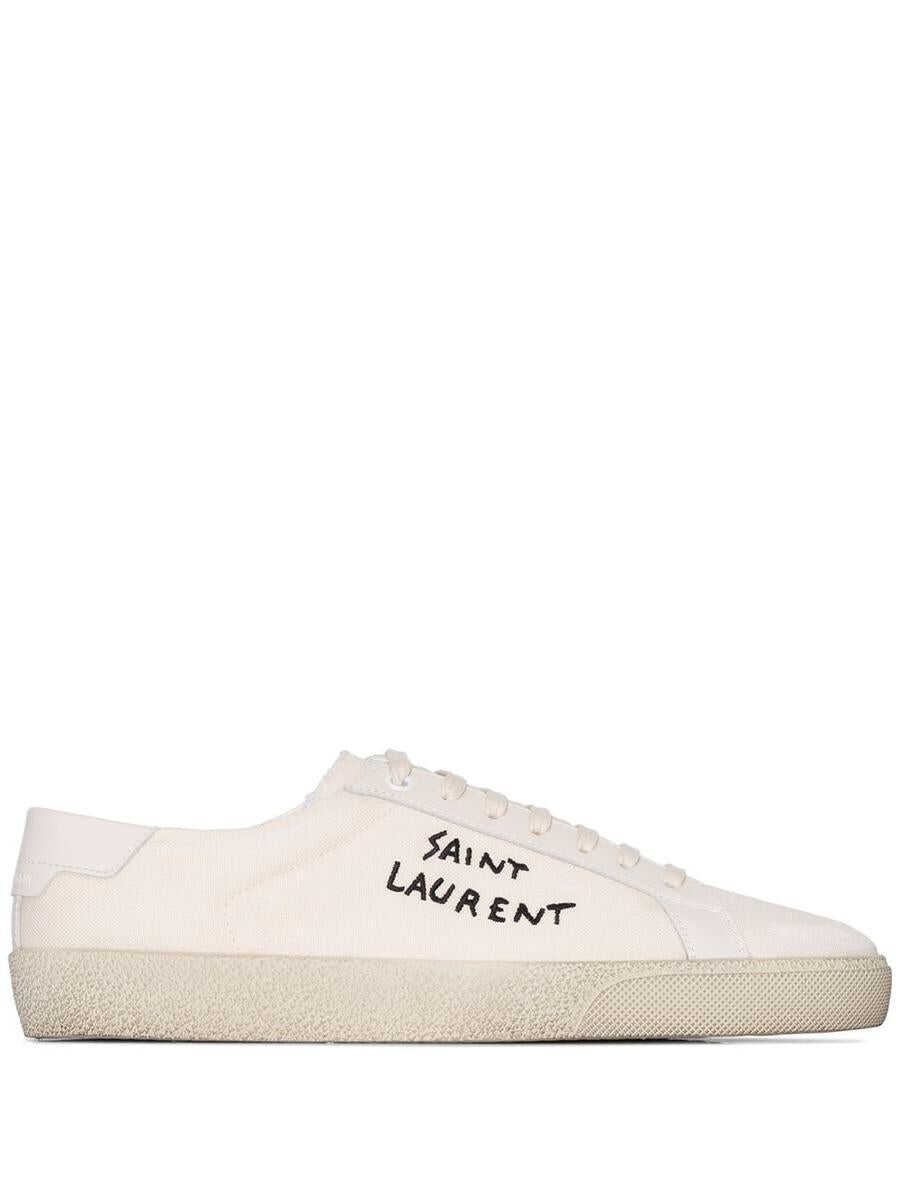 Poze Saint Laurent SAINT LAURENT Court SL/06 canvas sneakers White
