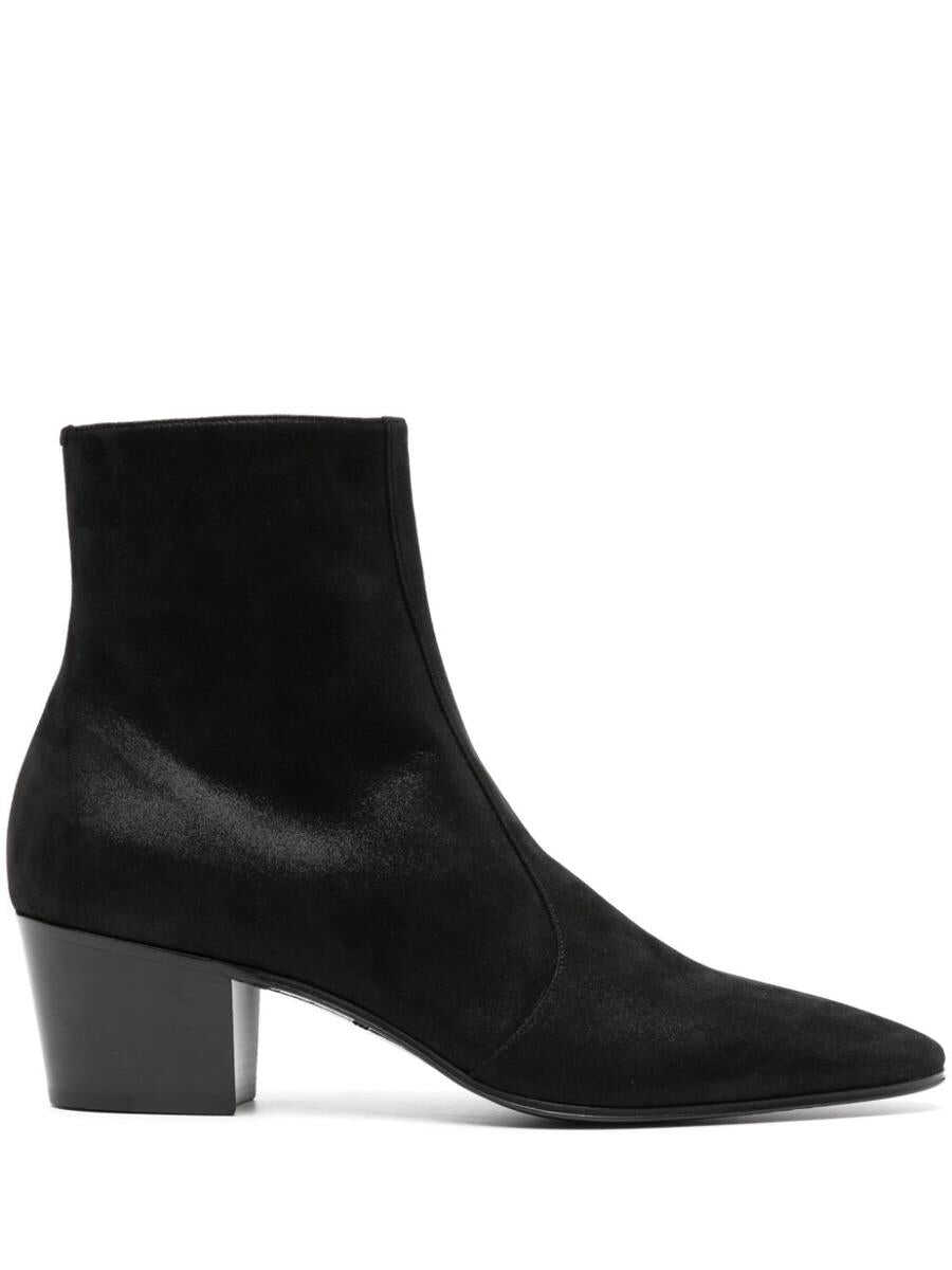 Saint Laurent SAINT LAURENT Vassili leather boots Black