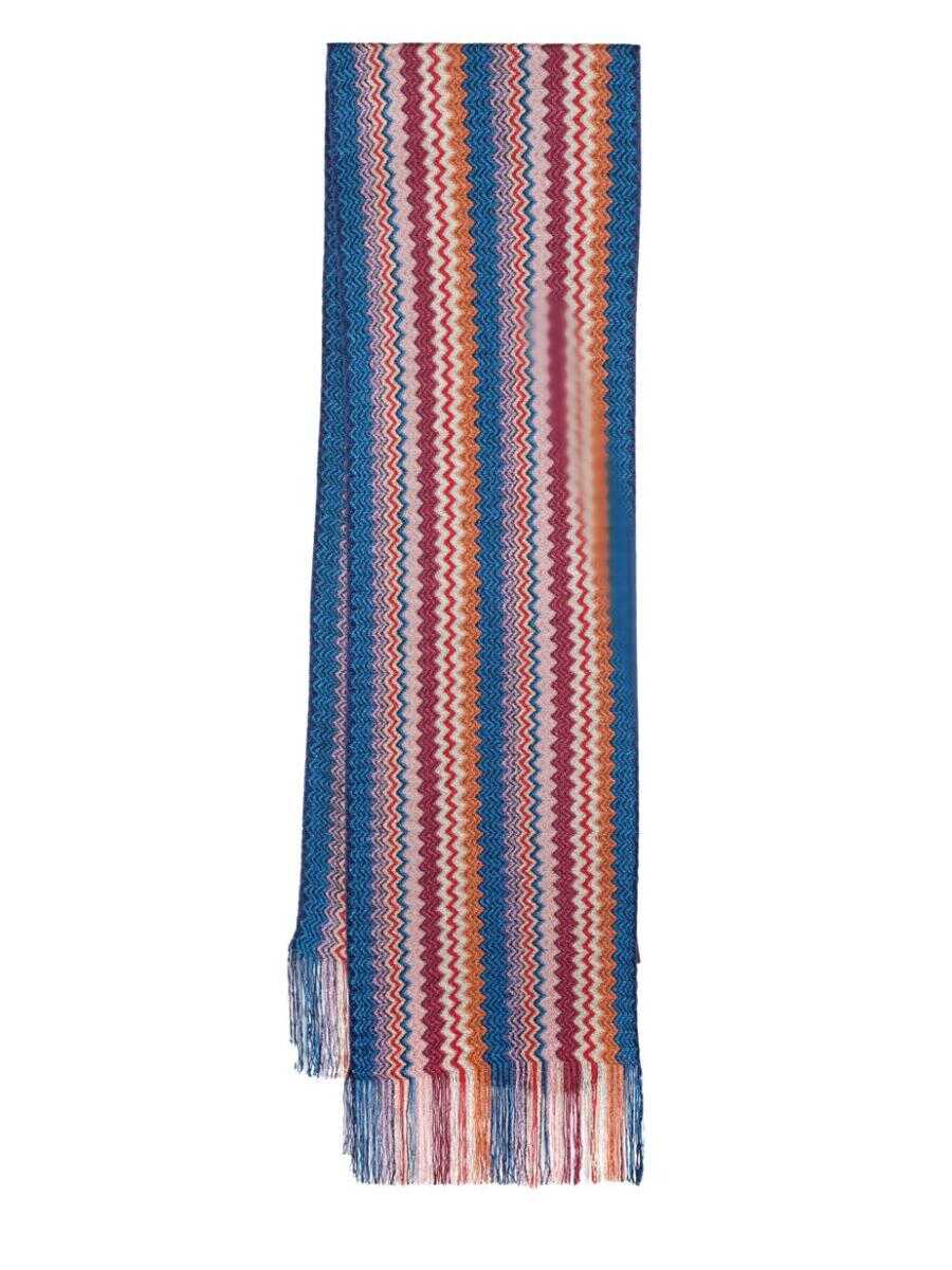 MISSONI BEACHWEAR MISSONI Zig-zag motiv scarf MULTICOLOUR