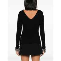 Imbracaminte Dama pagina 652 - Pulovere GIUSEPPE DI MORABITO Giuseppe Di Morabito Crystal Embellished Wool Top Black Femei (BM 11464601) - B-mall.ro