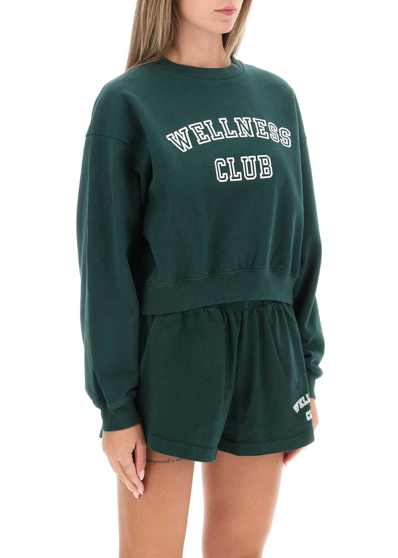 SPORTY & RICH Sporty Rich Wellness Club Sweatshirt FOREST