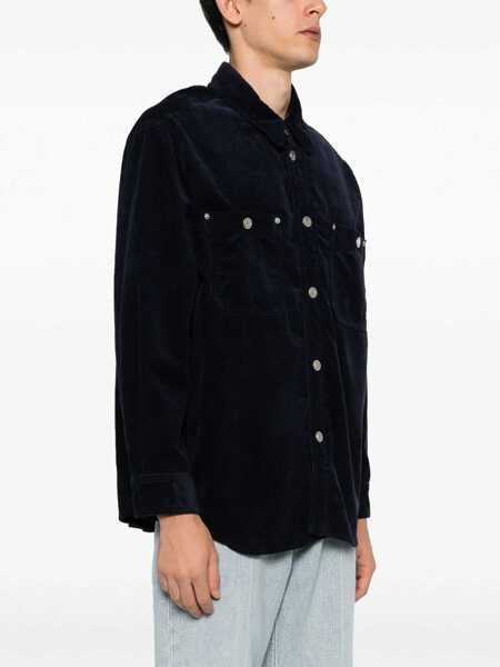 Camasi Isabel Marant Isabel Marant Ritchie Wool Overshirt BLUE Barbati (BM 11467103) 3