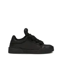 Sneakers Dolce & Gabbana Black Leather Mega Skate Sneakers Barbati