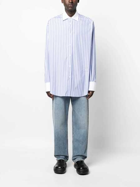 Camasi casual MM6 Maison Margiela Oversize Fit Shirt AZURE Barbati (BM 11469878) 2