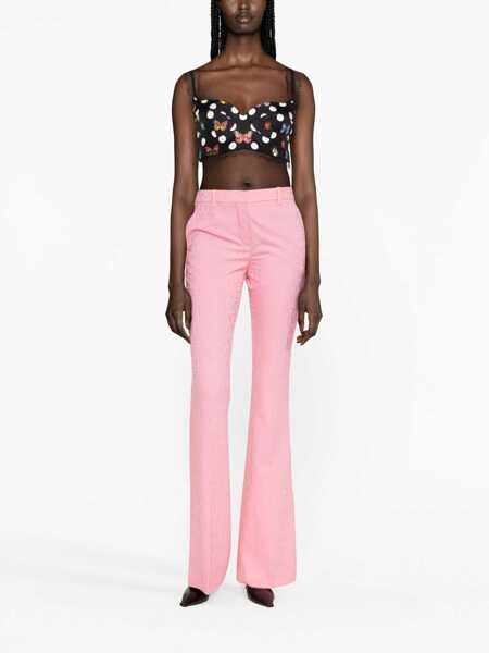Pantaloni casual Versace Flared Pants PINK Femei (BM 11470280) 2