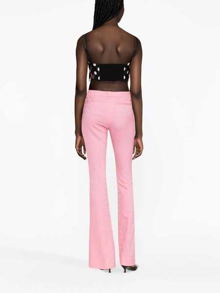 Pantaloni casual Versace Flared Pants PINK Femei (BM 11470280) 4