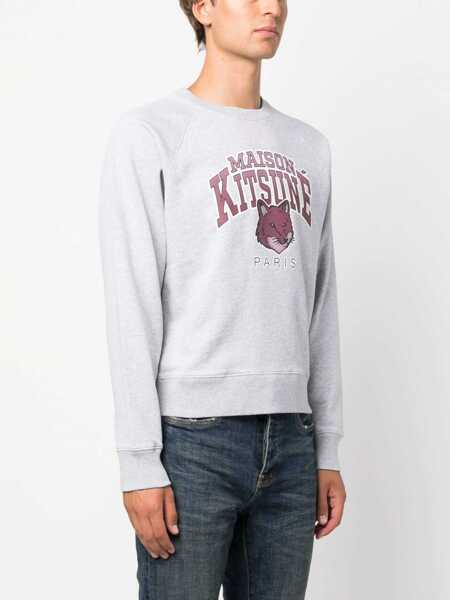 Bluze de trening MAISON KITSUN Fox Campus Sweatshirt GREY Femei (BM 11473391) 3