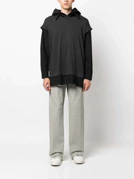 Pulovere casual MM6 Maison Margiela Cotton Jersey BLACK Barbati (BM 11474204) 2