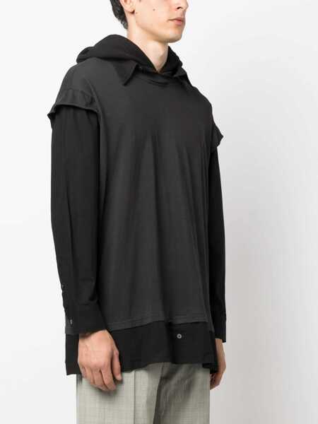 Pulovere casual MM6 Maison Margiela Cotton Jersey BLACK Barbati (BM 11474204) 3