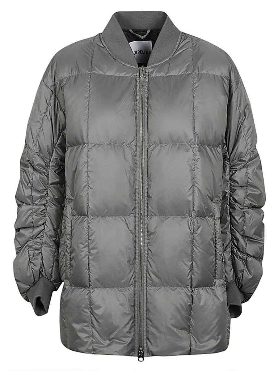 LEMPELIUS LEMPELIUS Midi down jacket GREY