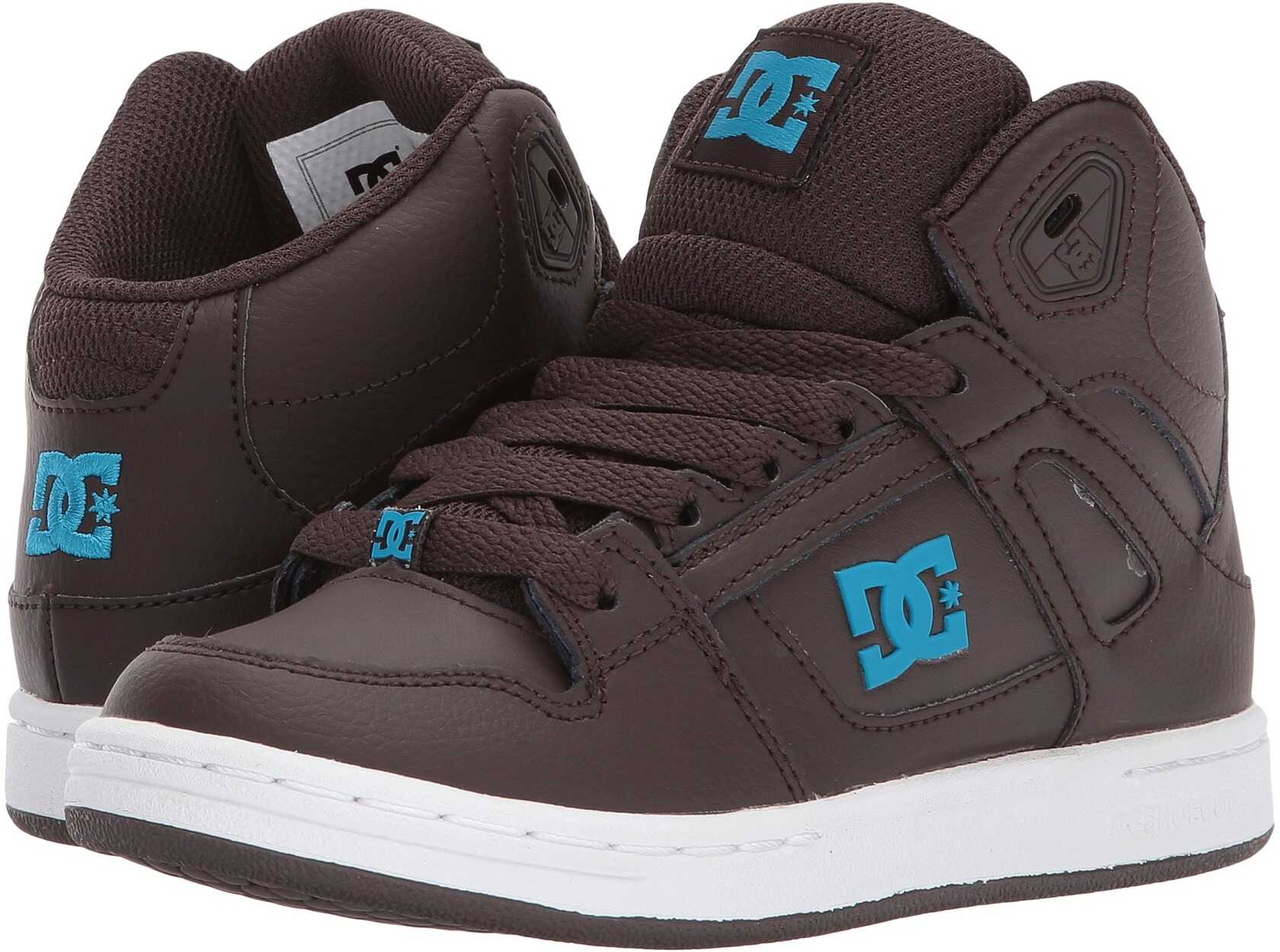 Tenis DC Kids Rebound (Little Kid/Big Kid) Brown