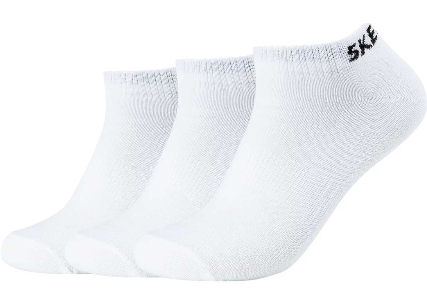 SKECHERS 3PPK Mesh Ventilation Socks White
