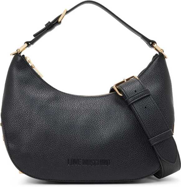Genti de umar Moschino Love Textured Faux Leather Eco-Friendly Giant Hobo Bag With Black Femei (BM 11487915) 1