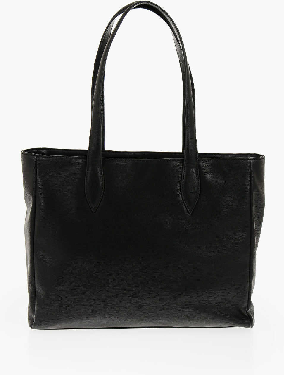 Genti de mana Moschino Love Faux Leather Tote Bag With Heart Shaped Pouch Black Femei (BM 11487921) 3